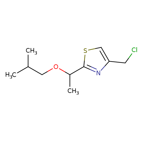 4-(chloromethyl)-2-[1-(2-methylpropoxy)ethyl]-1,3-thiazole