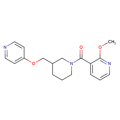 2-methoxy-3-{3-[(pyridin-4-yloxy)methyl]piperidine-1-carbonyl}pyridine