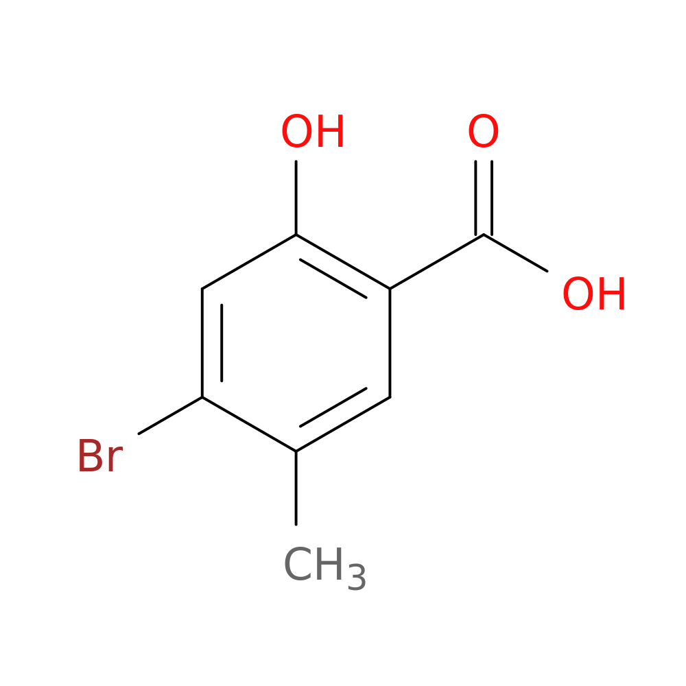 4-Bromo-2-hydroxy-5-methylbenzoic Acid