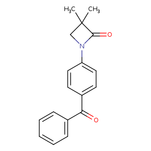 1-(4-benzoylphenyl)-3,3-dimethylazetidin-2-one