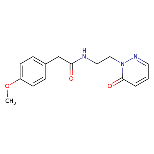 2-(4-methoxyphenyl)-N-[2-(6-oxo-1,6-dihydropyridazin-1-yl)ethyl]acetamide