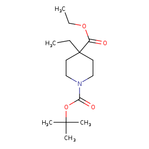 1,4-Piperidinedicarboxylic acid, 4-ethyl-, 1-(1,1-dimethylethyl) 4-ethyl ester