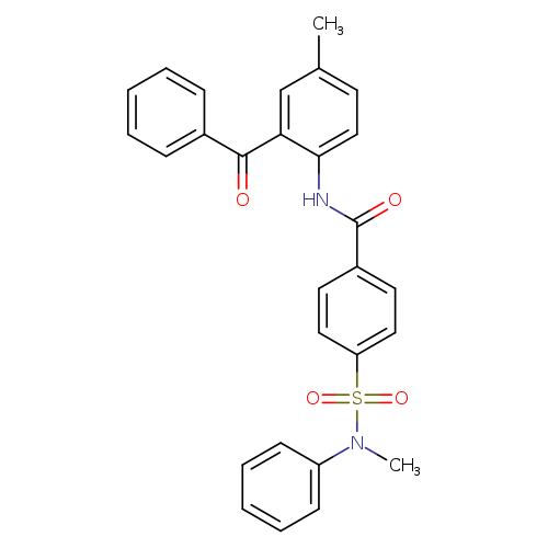 N-(2-benzoyl-4-methylphenyl)-4-[methyl(phenyl)sulfamoyl]benzamide