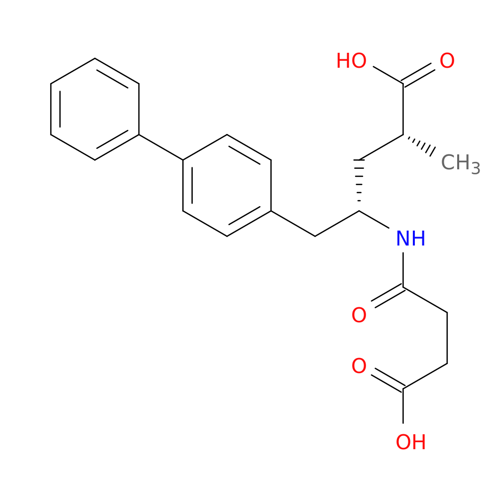 (2R,4S)-5-(Biphenyl-4-yl)-4-[(3-carboxypropionyl)amino]-2-methylpentanoic acid