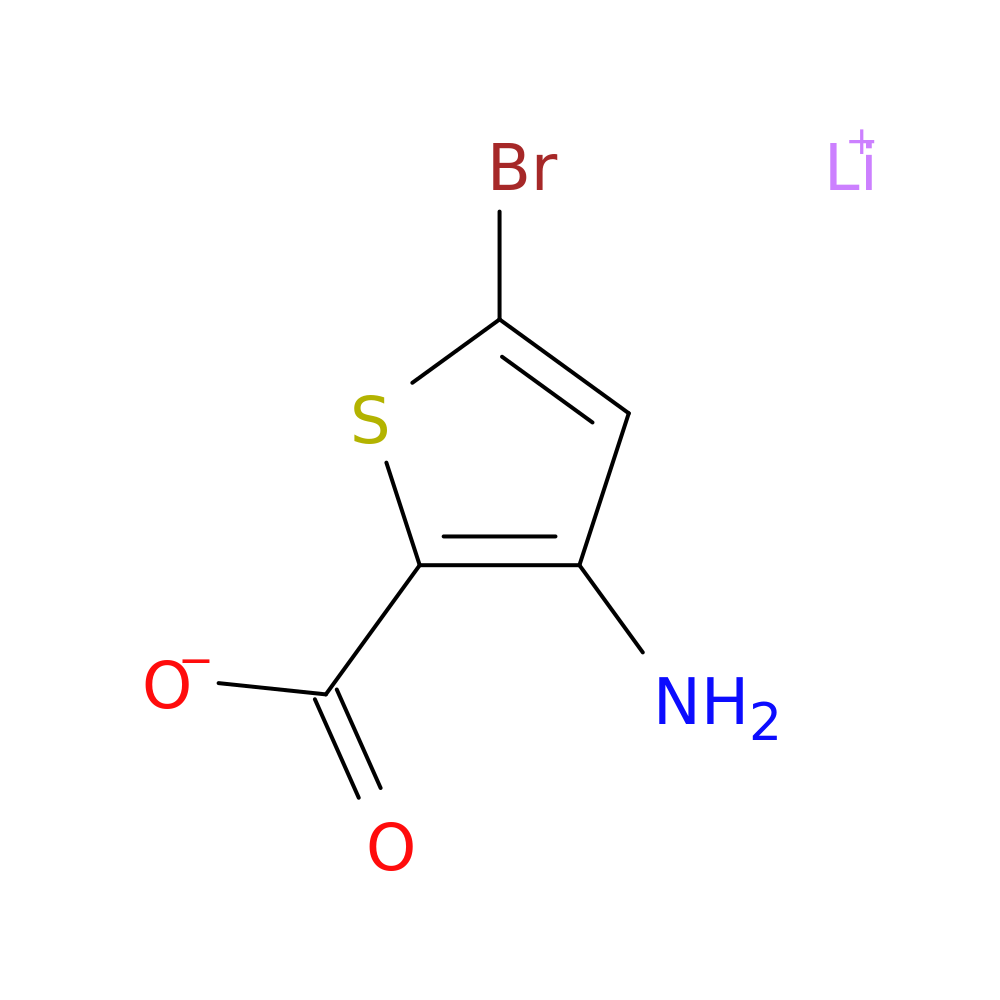 lithium(1+) 3-amino-5-bromothiophene-2-carboxylate