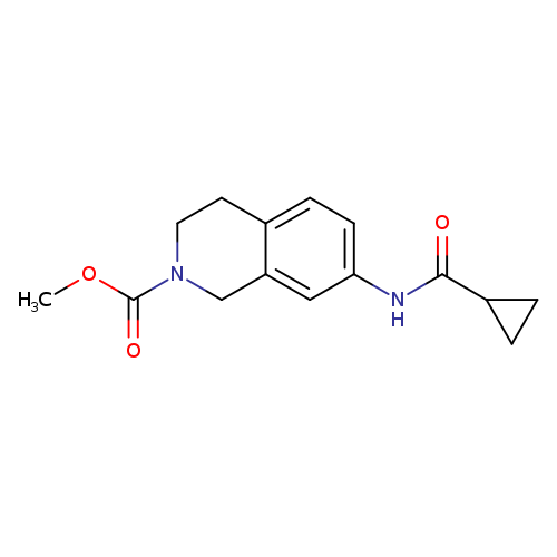methyl 7-cyclopropaneamido-1,2,3,4-tetrahydroisoquinoline-2-carboxylate