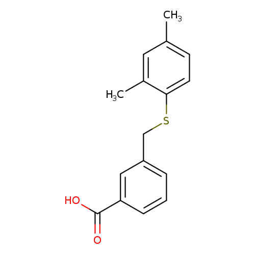 3-{[(2,4-dimethylphenyl)sulfanyl]methyl}benzoic acid
