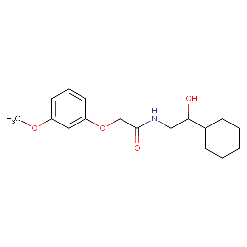 N-(2-cyclohexyl-2-hydroxyethyl)-2-(3-methoxyphenoxy)acetamide