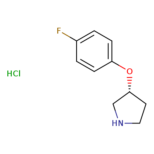 Pyrrolidine, 3-(4-fluorophenoxy)-, hydrochloride (1:1), (3R)-