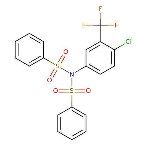 N-(benzenesulfonyl)-N-[4-chloro-3-(trifluoromethyl)phenyl]benzenesulfonamide