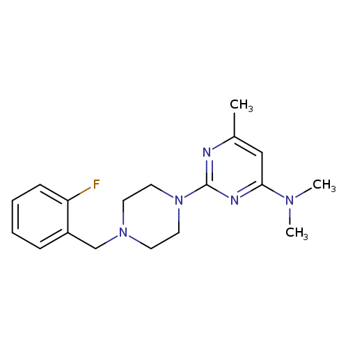 2-{4-[(2-fluorophenyl)methyl]piperazin-1-yl}-N,N,6-trimethylpyrimidin-4-amine