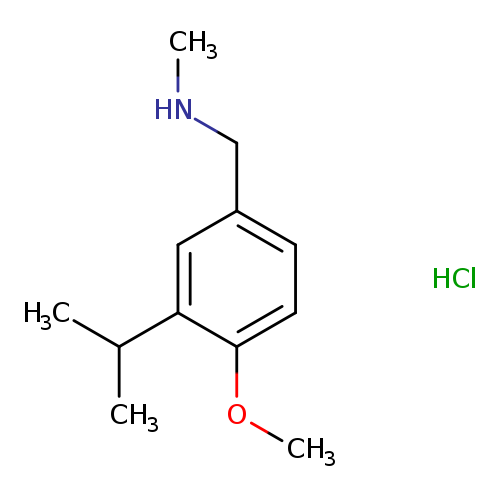 {[4-methoxy-3-(propan-2-yl)phenyl]methyl}(methyl)amine hydrochloride