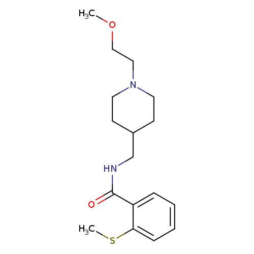 N-{[1-(2-methoxyethyl)piperidin-4-yl]methyl}-2-(methylsulfanyl)benzamide