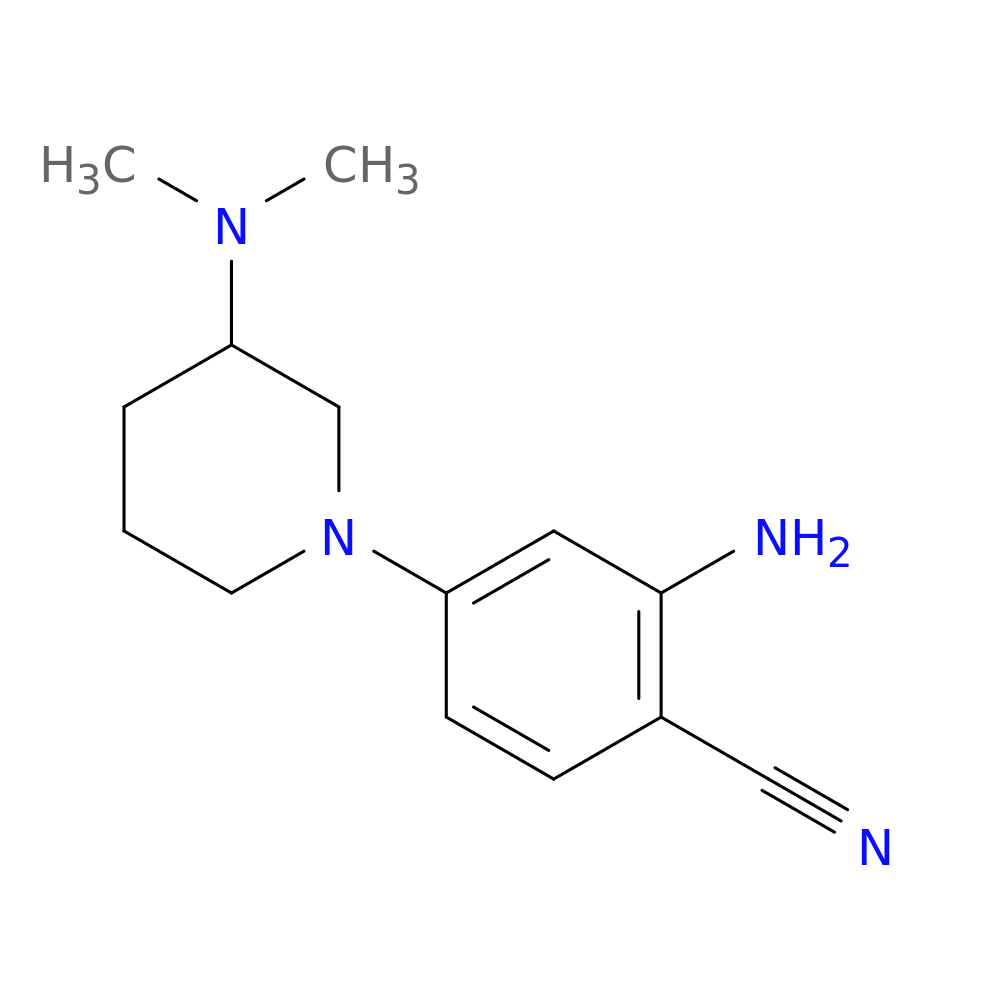 2-amino-4-[3-(dimethylamino)piperidin-1-yl]benzonitrile