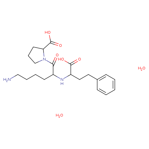 L-Proline, N2-[(1S)-1-carboxy-3-phenylpropyl]-L-lysyl-, hydrate (1:2)