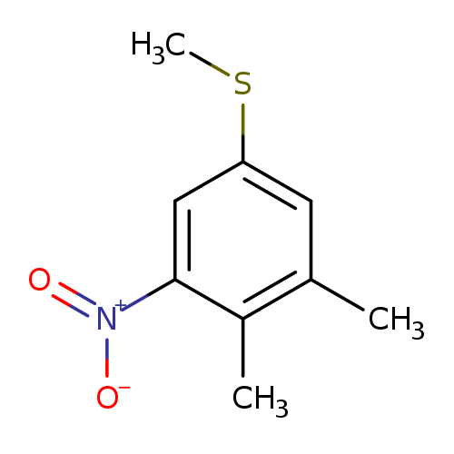 1,2-dimethyl-5-(methylsulfanyl)-3-nitrobenzene