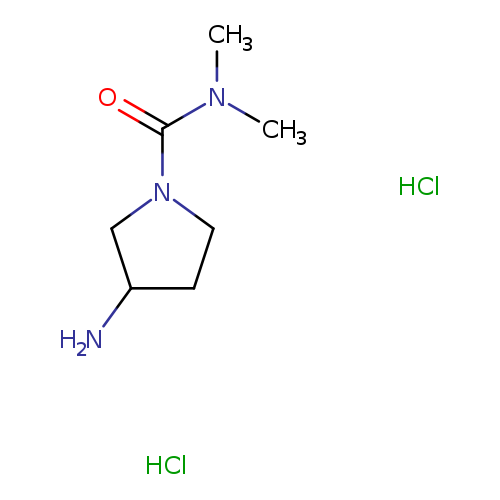 3-amino-N,N-dimethylpyrrolidine-1-carboxamidedihydrochloride