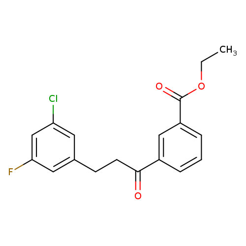 3'-Carboethoxy-3-(3-chloro-5-fluorophenyl)propiophenone