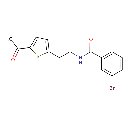 N-[2-(5-acetylthiophen-2-yl)ethyl]-3-bromobenzamide