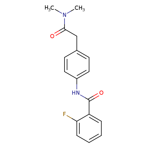 N-{4-[(dimethylcarbamoyl)methyl]phenyl}-2-fluorobenzamide