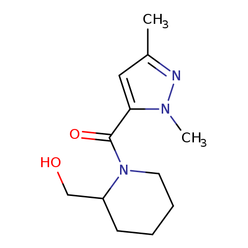 [1-(1,3-dimethyl-1H-pyrazole-5-carbonyl)piperidin-2-yl]methanol