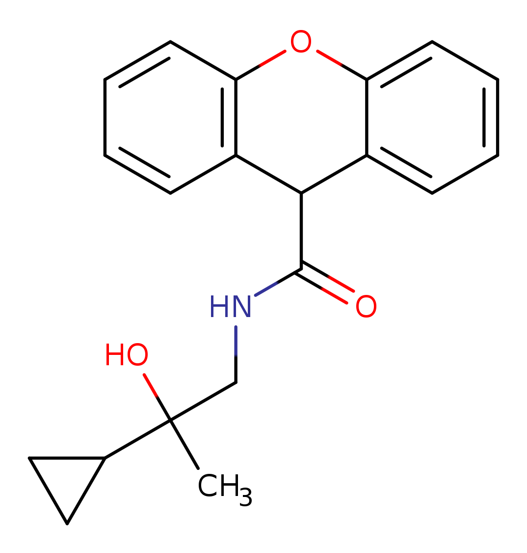 N-(2-cyclopropyl-2-hydroxypropyl)-9H-xanthene-9-carboxamide