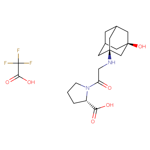 (3-hydroxyadamantan-1-yl)glycyl-L-proline--2,2,2-trifluoroacetic acid