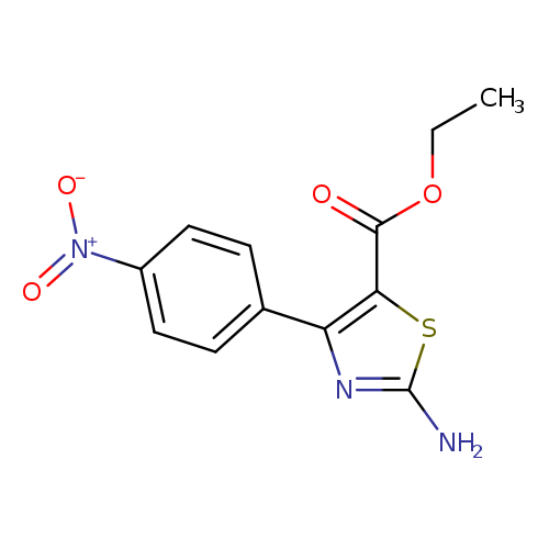 5-Thiazolecarboxylic acid, 2-amino-4-(4-nitrophenyl)-, ethyl ester