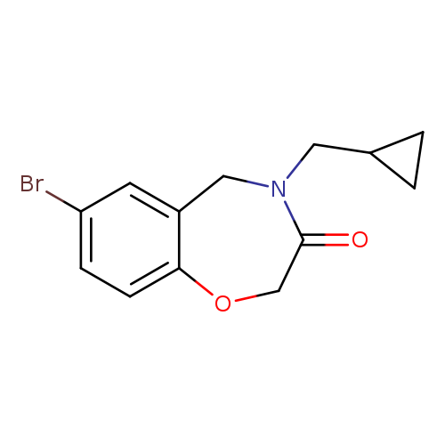 7-bromo-4-(cyclopropylmethyl)-2,3,4,5-tetrahydro-1,4-benzoxazepin-3-one