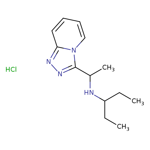 (pentan-3-yl)(1-{[1,2,4]triazolo[4,3-a]pyridin-3-yl}ethyl)amine hydrochloride