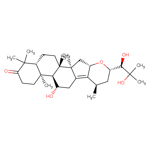 Dammar-13(17)-en-3-one, 16,23-epoxy-11,24,25-trihydroxy-, (8α,9β,11β,14β,16β,23S,24R)-