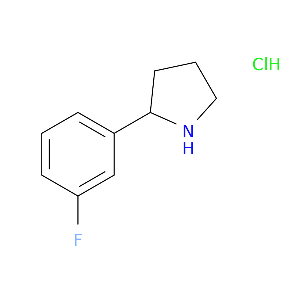 2-(3-fluorophenyl)pyrrolidine hydrochloride