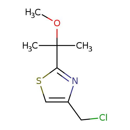 4-(chloromethyl)-2-(2-methoxypropan-2-yl)thiazole