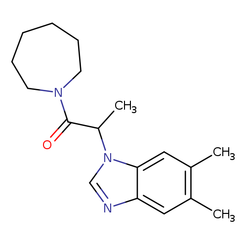 1-(azepan-1-yl)-2-(5,6-dimethyl-1H-1,3-benzodiazol-1-yl)propan-1-one
