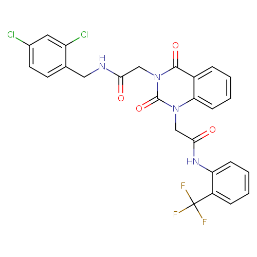 N-[(2,4-dichlorophenyl)methyl]-2-[2,4-dioxo-1-({[2-(trifluoromethyl)phenyl]carbamoyl}methyl)-1,2,3,4-tetrahydroquinazolin-3-yl]acetamide