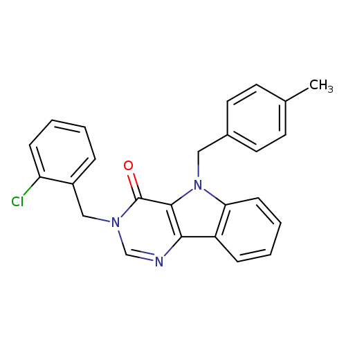 3-[(2-chlorophenyl)methyl]-5-[(4-methylphenyl)methyl]-3H,4H,5H-pyrimido[5,4-b]indol-4-one