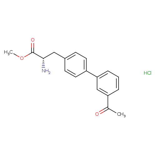 (S)-Methyl 3-(3'-acetyl-[1,1'-biphenyl]-4-yl)-2-aminopropanoate hydrochloride