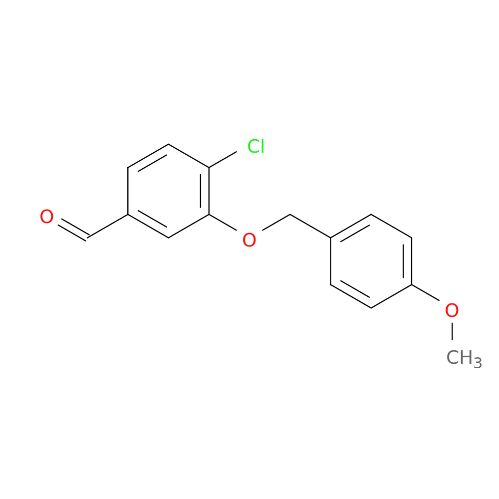 4-Chloro-3-[(4-methoxyphenyl)methoxy]benzaldehyde