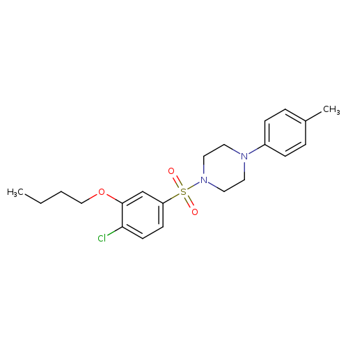 1-(3-butoxy-4-chlorobenzenesulfonyl)-4-(4-methylphenyl)piperazine