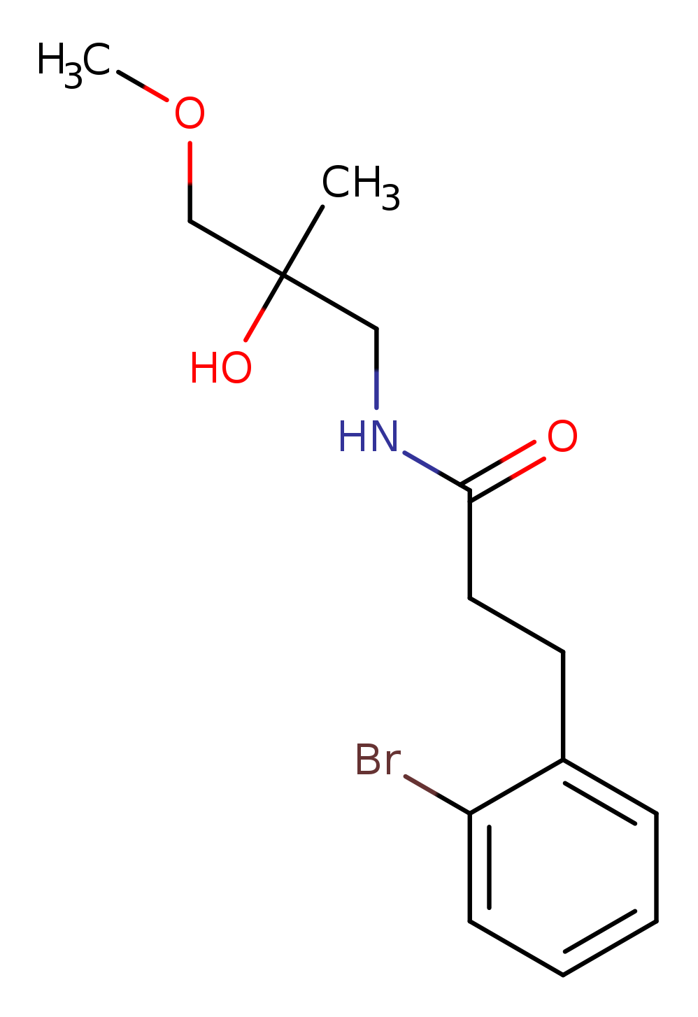 3-(2-bromophenyl)-N-(2-hydroxy-3-methoxy-2-methylpropyl)propanamide