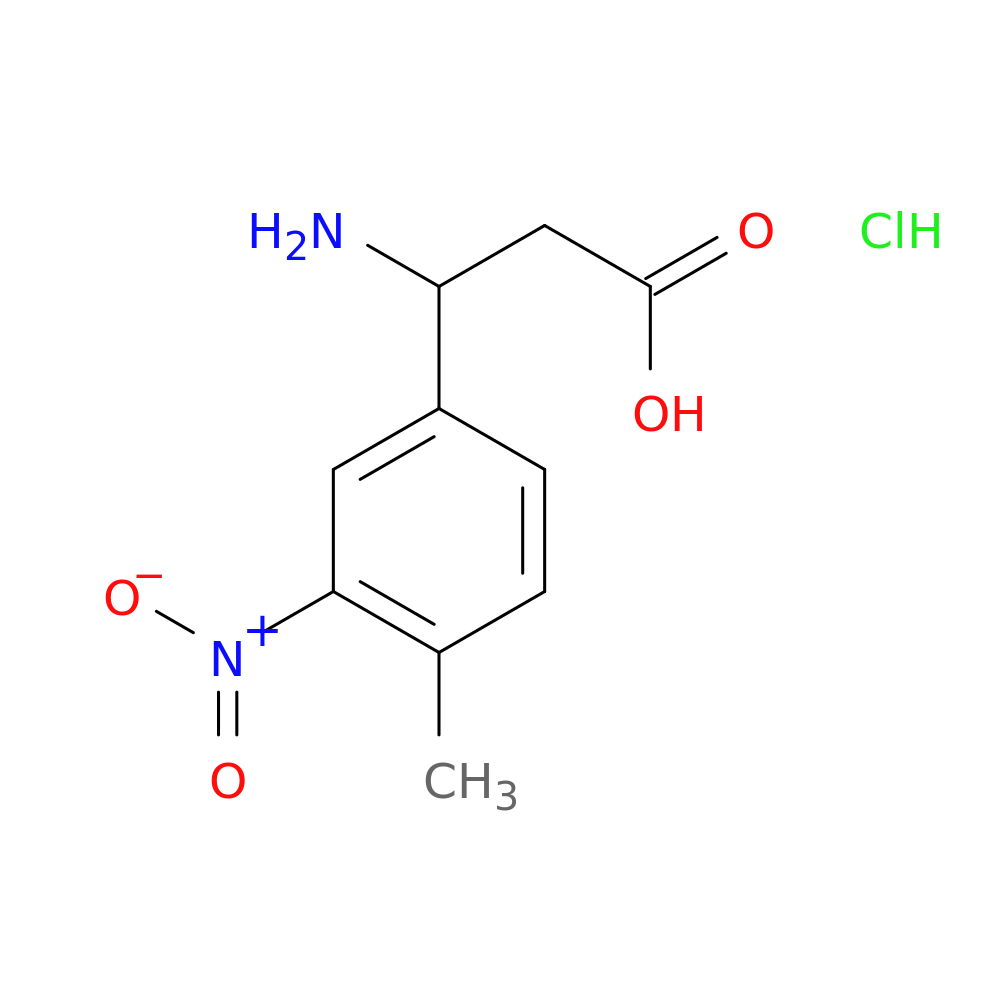 3-amino-3-(4-methyl-3-nitrophenyl)propanoic acid hydrochloride