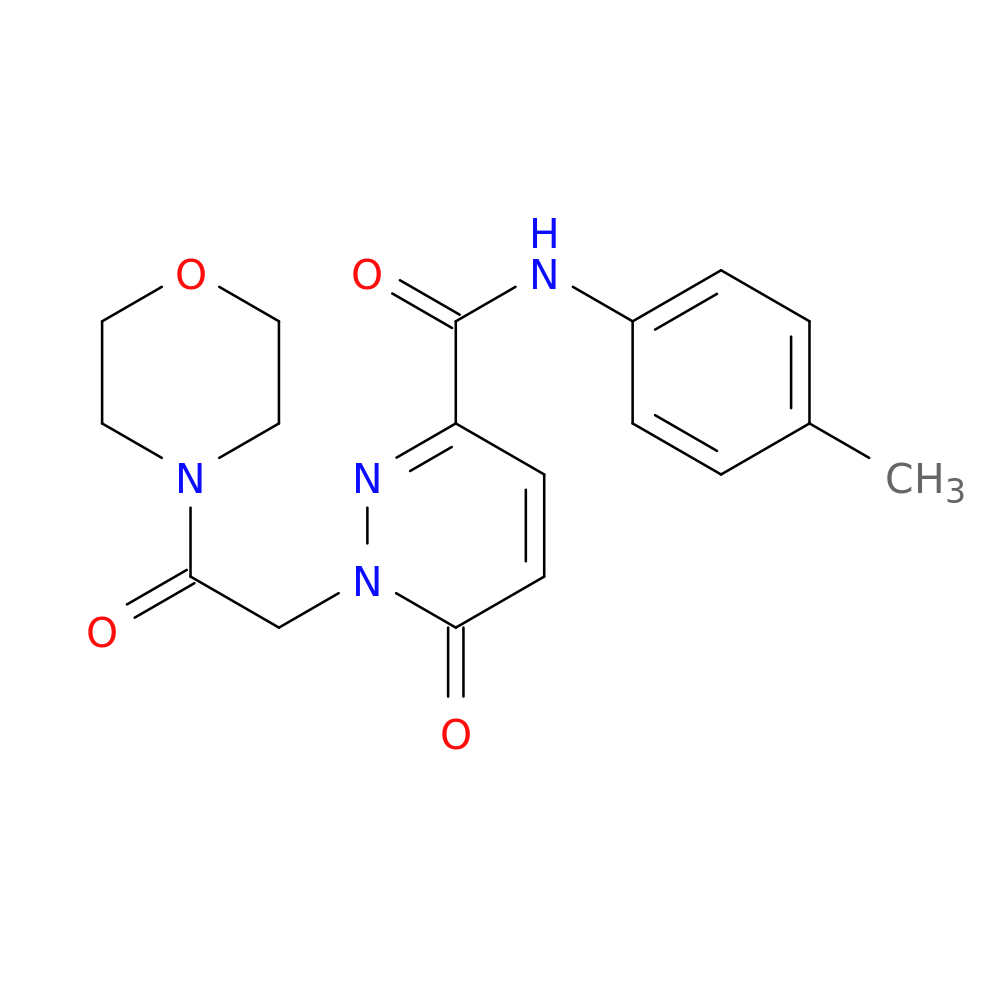 N-(4-methylphenyl)-1-[2-(morpholin-4-yl)-2-oxoethyl]-6-oxo-1,6-dihydropyridazine-3-carboxamide