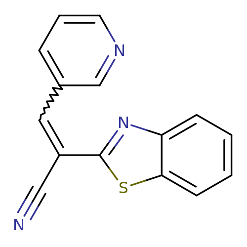 (2E)-2-(1,3-benzothiazol-2-yl)-3-(pyridin-3-yl)prop-2-enenitrile
