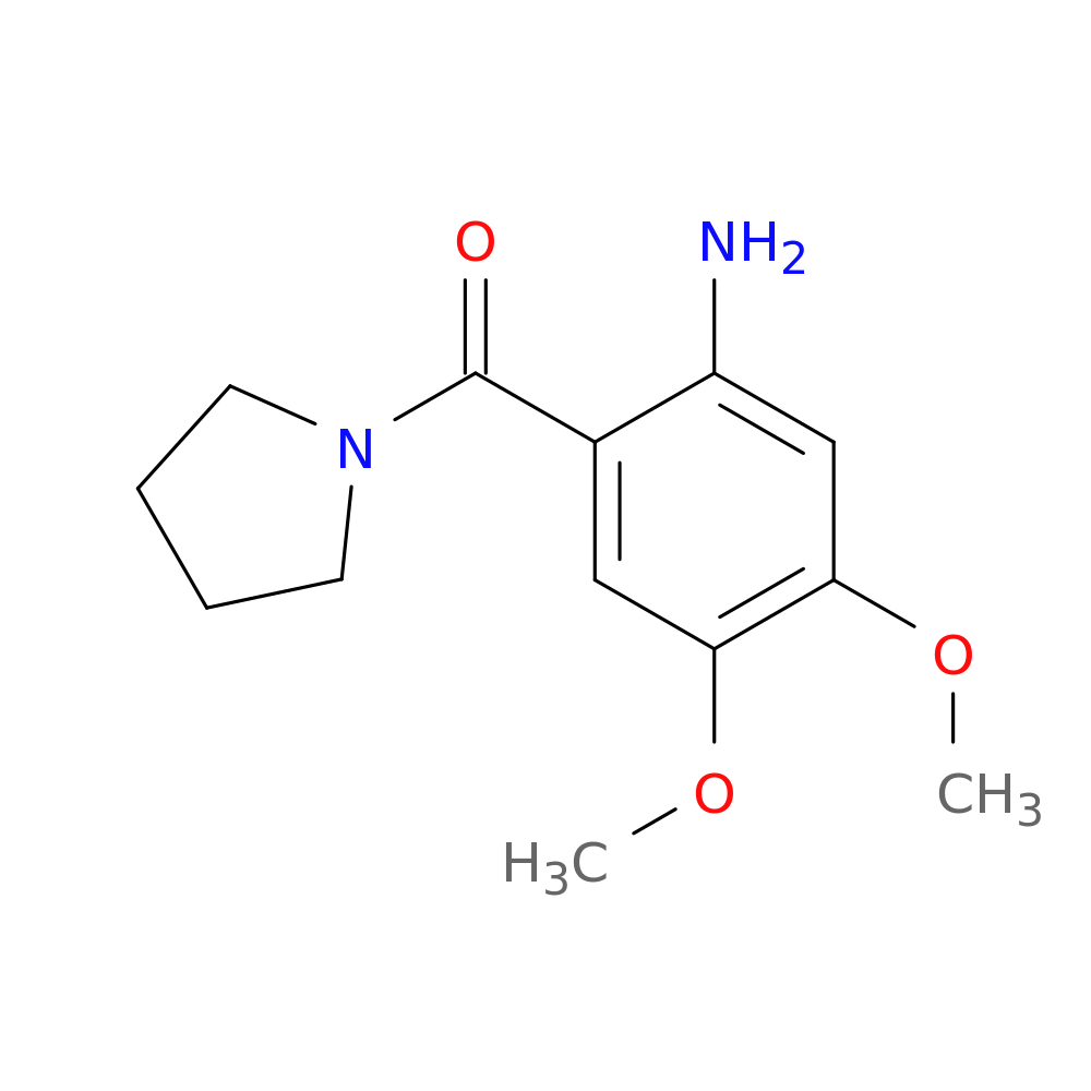 4,5-dimethoxy-2-(pyrrolidine-1-carbonyl)aniline