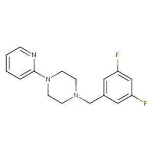 1-[(3,5-difluorophenyl)methyl]-4-(pyridin-2-yl)piperazine