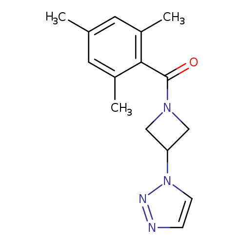 1-[1-(2,4,6-trimethylbenzoyl)azetidin-3-yl]-1H-1,2,3-triazole