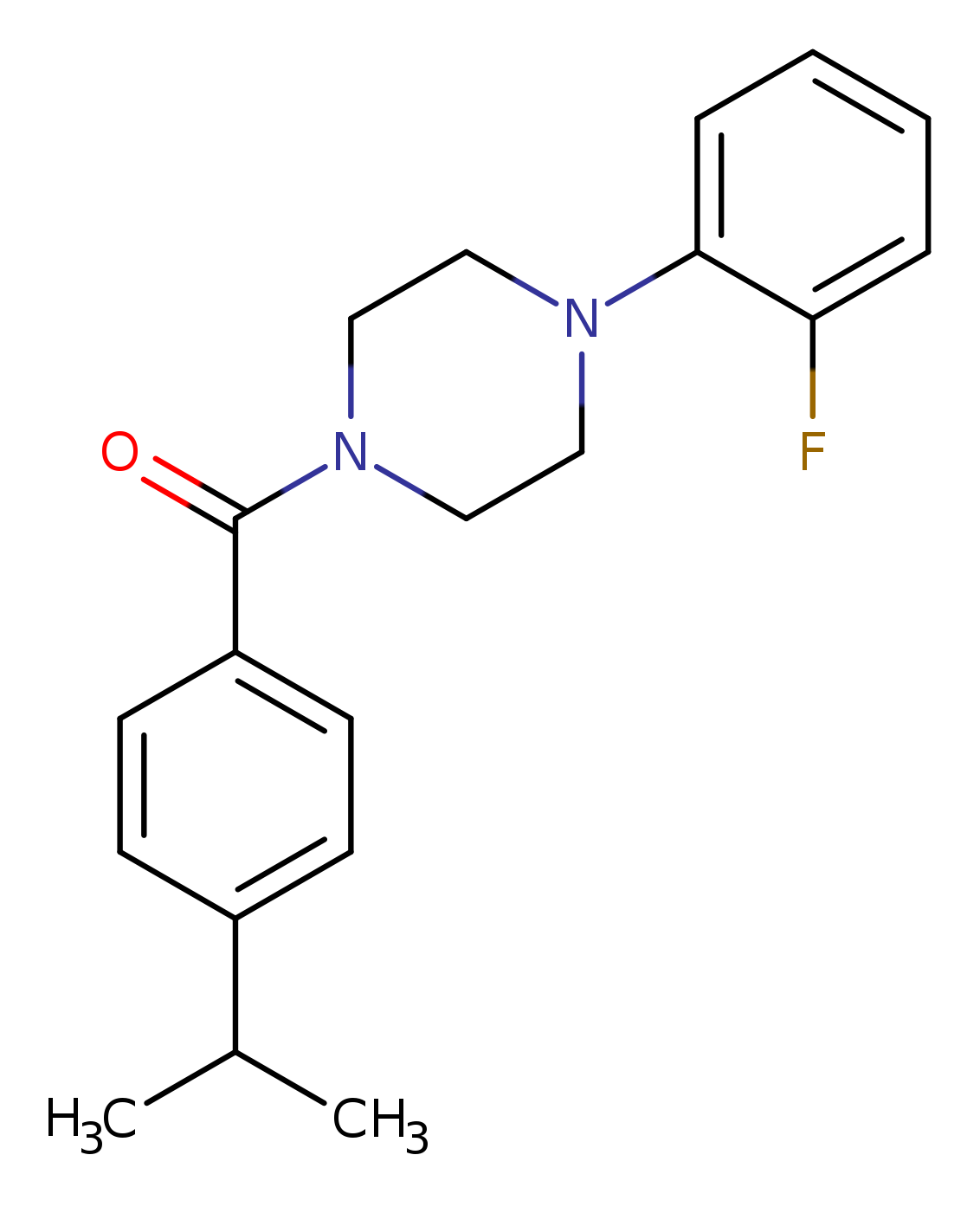 1-(2-fluorophenyl)-4-(4-isopropylbenzoyl)piperazine