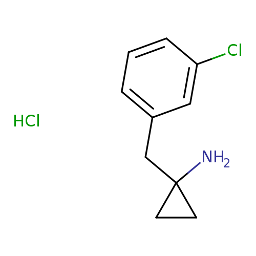 1-[(3-chlorophenyl)methyl]cyclopropan-1-amine hydrochloride