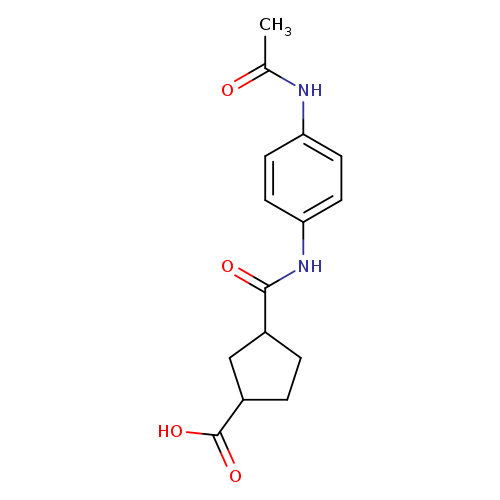 3-[(4-acetamidophenyl)carbamoyl]cyclopentane-1-carboxylic acid