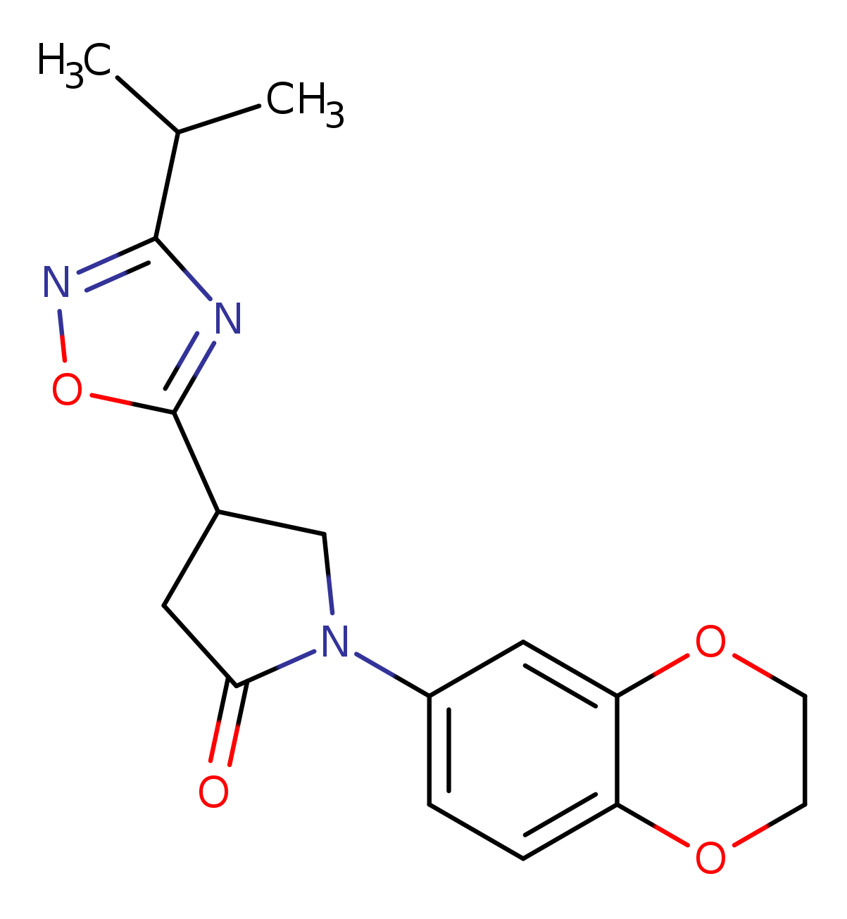 1-(2,3-dihydro-1,4-benzodioxin-6-yl)-4-[3-(propan-2-yl)-1,2,4-oxadiazol-5-yl]pyrrolidin-2-one